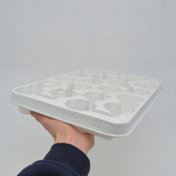 portavasi bianco mano Pot holder tray 6.5