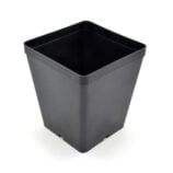 Black square pot (14x14x16 cm)